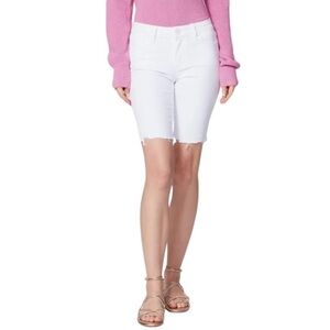 PAIGE‎ Jax Knee Crisp White Shorts